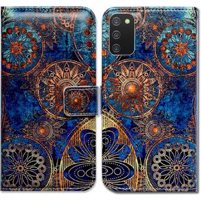 Case for Galaxy A03S,Samsung A03s Case, Hummingbird in Flowers Bird Leather Flip Phone Case Wallet Cover with Card Slot Holder Kickstand for Samsung Galaxy A03s