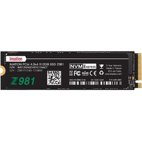 512GB NVMe M.2 PCIe Gen 4x4 2280 Internal Solid State Drive Z981, Up to 7,200MB/s, Compatible with Laptop and PC Desktops