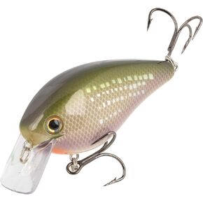 Strike King (HCKVD1.5E-696) KVD Elite 1.5 Squarebill, Shallow-Running Crankbait, Silent Hunting Action, 3/8-Ounce, Dives 3 to 6-Feet, Size 4 Mustad Triple Grip Treble Hooks, River Shiner