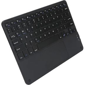 Bluetooth Keyboard, Multi‑Function Scissor Keyboard with Touchpad External Computer 10in Ultra-Slim Portable Keyboard(Black)