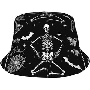Halloween Bucket Hats for Women Men Packable Outdoor Sun Cap Summer Beach Fisherman Hat for Travel Hiking