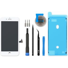 شاشة ifixit متوافقة مع iPhone 8 Plus - مجموعة إصلاح - أبيض