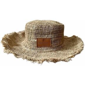 Zillion Craft Summer hat for Men and Women. Wide Brim Breathable and Foldable Hemp hat for Beach Travelling Fishing. Cool Summer hat. White