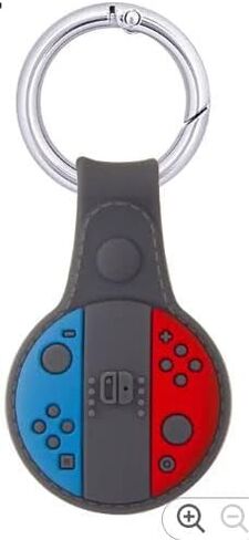 Airtag 2021 Secure Holder with Keyring - Silicone Case for Air tag Key Chain – Protective Air Tag Case with Portable Keychain Suitable for Suitcases, Backpacks and Dog’s Collar (Game) in Saudi Arabia