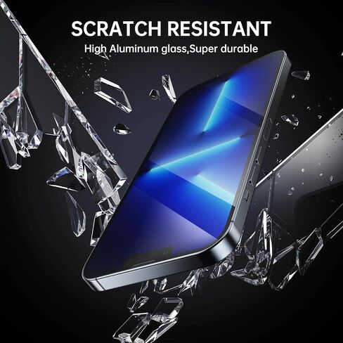 3 Pack for iPhone 13 Pro Max/iPhone 14 Plus 6.7 inch Tempered Glass Screen Protector, Dust free CABIN, Auto Positioning, Bubble Free, Privacy Protection, Easy Installation, Tempered Glass in Saudi Arabia
