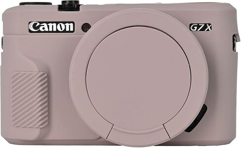 G7X Mark II Camera Case,Soft Silicone Protective Case Ultra-Thin Lightweight Cover for Canon PowerShot G7X Mark II Camera with Lens Cover (Black) in Kuwait