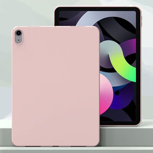 Callyue Slim Case for iPad Air 6th/5th/4th Generation 10.9 Inch 2024/2022/2020, Ultra Thin Lightweight Matte Soft Flexible Frosted TPU Skin Bumper Back Cover Shell, Pink in Kuwait