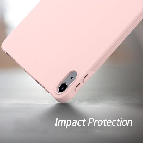 Callyue Slim Case for iPad Air 6th/5th/4th Generation 10.9 Inch 2024/2022/2020, Ultra Thin Lightweight Matte Soft Flexible Frosted TPU Skin Bumper Back Cover Shell, Pink in Kuwait