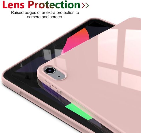 Callyue Slim Case for iPad Air 6th/5th/4th Generation 10.9 Inch 2024/2022/2020, Ultra Thin Lightweight Matte Soft Flexible Frosted TPU Skin Bumper Back Cover Shell, Pink in Kuwait