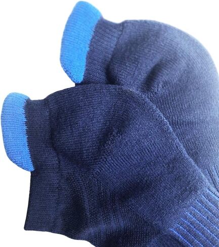 J.WMEET Mens Low Cut Ankle Athletic Socks Cotton Mesh Cushioned Running Ventilation Sports Tab Socks in Kuwait