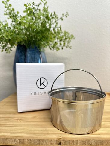 Reusable Coffee Filter Basket with Measurement Lines, Stainless Steel Permanent Metal Coffee Filter, Compatable with Many Standard Coffee Makers. in Saudi Arabia