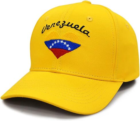 Venezuelan Hats Embroidered Flag Baseball Cap Unisex Gorras Adjustable Sport Saps for Women and Men in Saudi Arabia