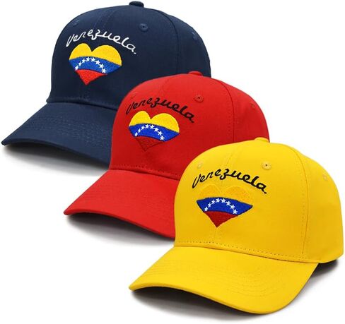Venezuelan Hats Embroidered Flag Baseball Cap Unisex Gorras Adjustable Sport Saps for Women and Men in Saudi Arabia