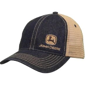 قبعة من قماش الدنيم وشبكية من 6 طبقات من John Deere