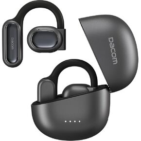 DACOM Open Ear Headphones Bluetooth 5.3, True Wireless Open Ear Earbuds ENC Clear Talk with 16.2mm Dynamic Drivers 45Hrs Playtime Wireless Earbuds Long-Lasting Comfort Sport Earbuds for Workouts Black