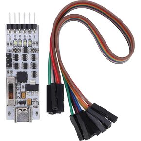 Zunate Type C to Serial USB ToTTL Cp2102 Module, Serial Module Rts Cts Dtr Dct Microcontroller Download Adapter, USB 2.0 to TTL Module Serial Converter Adapter Module USB to TTL