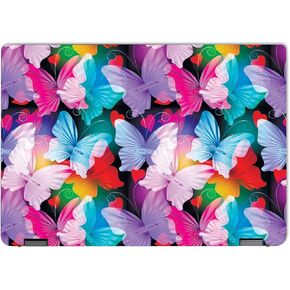 MightySkins Skin Compatible with Lenovo IdeaPad Flex 5 16" (2022) Full Wrap Kit - Prismatic Butterflies | Protective Durable and Unique Vinyl Decal wrap Cover | Easy to Apply | Made in The USA