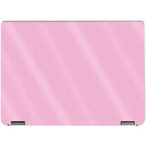MightySkins Glossy Glitter Skin Compatible with Lenovo IdeaPad Flex 5 14" (2022) Full Wrap Kit - Solid Pink | Protective, Durable High-Gloss Glitter Finish | Easy to Apply | Made in The USA