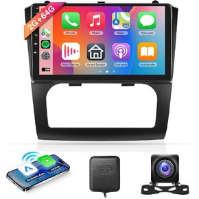 CarPlay Radio for Nissan Altima Teana 2008-2012(with Automatic air Conditioning), Rimoody Android 13 Car Stereo 9 Inch Touch Screen Mirror Link Bluetooth FM/RDS EQ GPS WiFi SWC Backup Camera