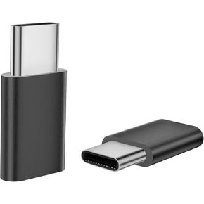 2 Pack Lightning to USB C Adapter for iPhone 16/16 Pro/16 Pro Max/16 Plus iPhone 15/15 Pro Samsung S24 Gender Changers iPad Air USB C Charging Connector Fast Charging and Data Sync (Not for OTG/Audio)