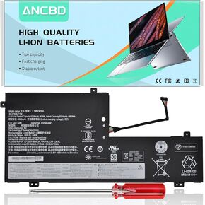 L18D3PF2 L18M3PFA Laptop Battery Compatible with Lenovo Yoga C740-15IM C740-15IML C740-15 Series Notebook 5B10T83740 5B10W67402 5B10T83739 5B10W67258 11.52V 60.3Wh 5235mAh 3-Cell