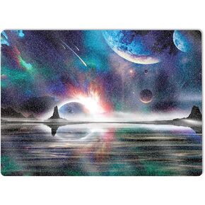 MightySkins Glossy Glitter Skin Compatible with Microsoft Surface Laptop 5 15" Full Wrap Kit - Space Horizon | Protective, Durable High-Gloss Glitter Finish | Easy to Apply | Made in The USA
