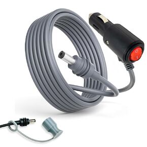 12V or 24V Power Supply for Starlink Mini, 3M/10FT - 16AWG Heavy Duty - On/Off Switch - Cigarette Lighter Charger Cable