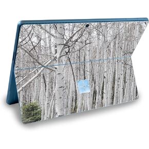 MightySkins Glossy Glitter Skin Compatible with Microsoft Surface Pro 9 (2022) - Birch Forest | Protective, Durable High-Gloss Glitter Finish | Easy to Apply & Change Styles | Made in The USA
