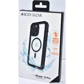 قفاز الجسم المقاوم للماء مع Magsafe لجهاز iPhone 14 Pro - أسود/واضح