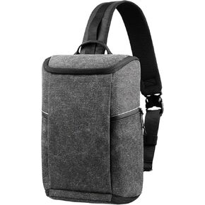 TULLIO Camera Bag Crossbody Small Waterproof Sling Purse for DLSR SLR Mirrorless Camera Photography Case Compatible with Canon,Nikon,Sony,Fuji