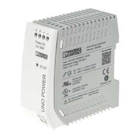 PHOENIX CONTACT UNO-PS/1AC/12DC/55W AC/DC Converter, 55W, 12V, 4.6A