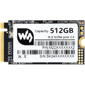 waveshare 512GB Solid State Drive, SK M2 NVME 2242, 3D TLC Flash Memory, High-Speed Reading/Writing, More Reliable & Durable-512GB