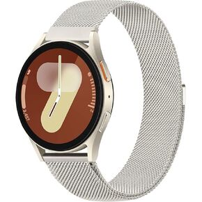 Metal Bands Compatible with Samsung Galaxy Watch 7 Band 40mm 44mm, Galaxy Watch FE Bands 40mm, 20mm Watch Band Stainless Steel Wristbands Strap for Galaxy Watch 7 6 5 5 Pro Women Men