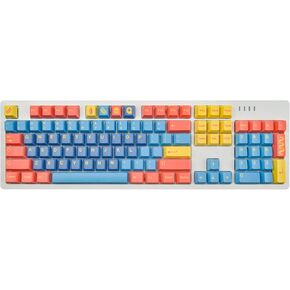 Custom Keycaps ，Cherry Profile， Dye Sublimation PBT Keycap Set for Mechanical Keyboard, US Layouts (Multi-Color Diner)