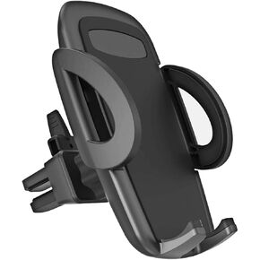 Air Vent Car Phone Holder, Automobile Cradle Mount Compatible with iPhone Galaxy Android, Pixel, LG, Huawei, and other Smartphone - Black