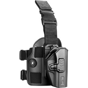 Sig P320 9mm/.40 Compact Drop Leg Holster, Level II Retention Index Finger Release, Fit Sig P320 Compact 9mm/.40, Sig P320 Subcompact 9mm/.40, Sig P320 M18 Carry 3.9'', P320 X-Carry丨XCompact