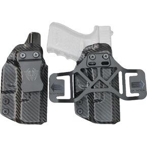 Taurus GX4 TLR6 2-in-1 Holster IWB and OWB Boltaron Qualifier, Inside Clip and Outside Waistband Strap, Adj. Cant Retention, No Wear, No Jitter, Ambidetrous