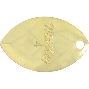 Yakima Bait Mulkey's Mini Guide Flash Spinner Blades - Size 4 Brass