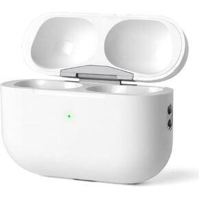 Wireless Charging Case Replacement for AirPod Pro 1st/2nd Generation Charging case, Bluetooth Pairing, White