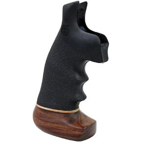 Hogue 25006 S&W N Round Butt Conversion Big Butt Rubber Grip,Multi Black