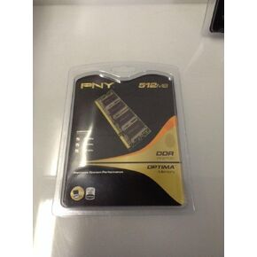 PNY Optima 512MB DDR 333 MHz PC2700 Notebook/Laptop SODIMM Memory Module MN0512SD1-333