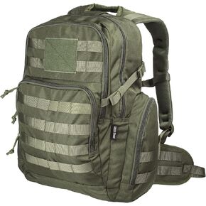 RIVER ROAD Huntex 40L Tactical Backpack for Men & Women in Ranger Green - Military Style for Hunting - Hiking Backpack & Travel Combat Backpack - Outdoor Tactical Backpacks & Sport Mochila Tactica