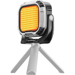 Magnetic LED Video Lights, 28W Camera Light Full Color Portable Photography Lighting, 5400mAh CRI≥95 2700K-6500K Dimmable Video Lights, with Warning Light Handle, 1/4in Screw Hole