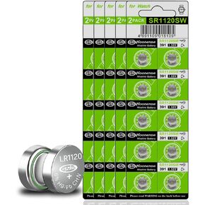 50 Pack SR1120SW AG8 LR1120 391 LR55 391A Batteries 1.55V Alkaline Button Cell