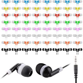 Kids Earbuds Bulk 20 Pack, Kids Headphones for Classroom Children Boys Girls Toddler Adult(8 Mixed Colors)