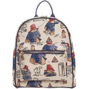 Signare Tapestry Women Backpack Rucksack Casual Daypack With Paddington Bear Design (DAPK-PADD)