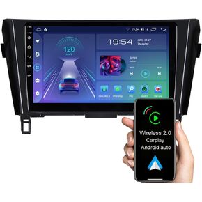 ASURE Android Car Stereo Radio for Nissan Rogue X-Trail Qashiqai 2014-2018,10.1 inch 4Core 2G+32G Wireless Carplay Android Auto Receiver Car Navigation GPS Unit with 1280x800 HD Touchscreen