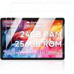 Screen Protector for BESTTAB A20 2024 Newest Android 14 Tablet 10 inch Octa-Core Tablets,Anti-Scratch 9H Hardness Touch Sensitive 2.5D Rounded Edges Bubble Free Easy to Install,2 Pack.