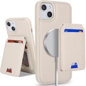 for iPhone 14 case with Credit Card Holder mag Safe,for iPhone 14 Phone Leather Case Wallet for Women Compatible mag Safe Wallet Detachable 2-in-1 for Men-Black