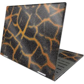 MightySkins Glossy Glitter Skin Compatible with HP Envy x360 13" (2022) - Lava Rock | Protective, Durable High-Gloss Glitter Finish | Easy to Apply, Remove, and Change Styles | Made in The USA